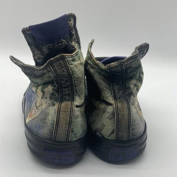 Mens SIze 10 Converse Chuck Taylor All Star High DC Comics Joker Sneaker 150864C - Picture 7 of 8